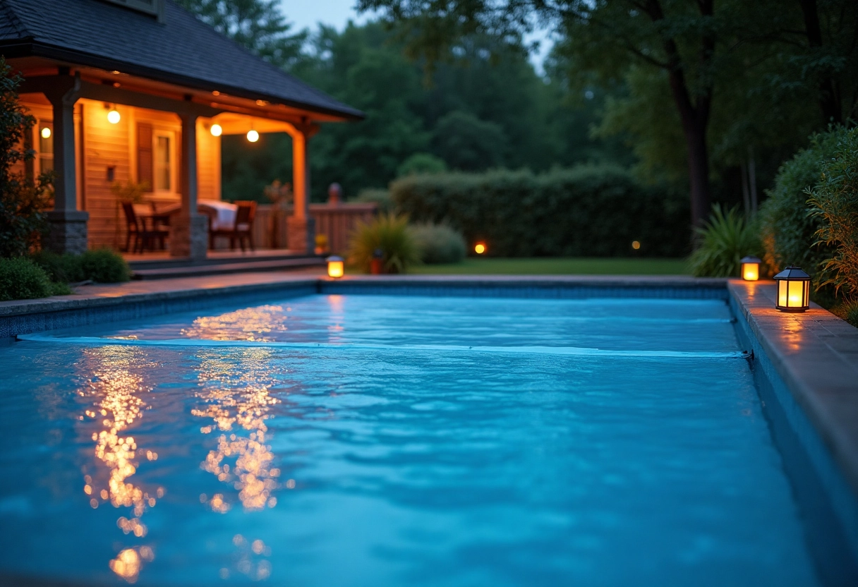 piscine nuit